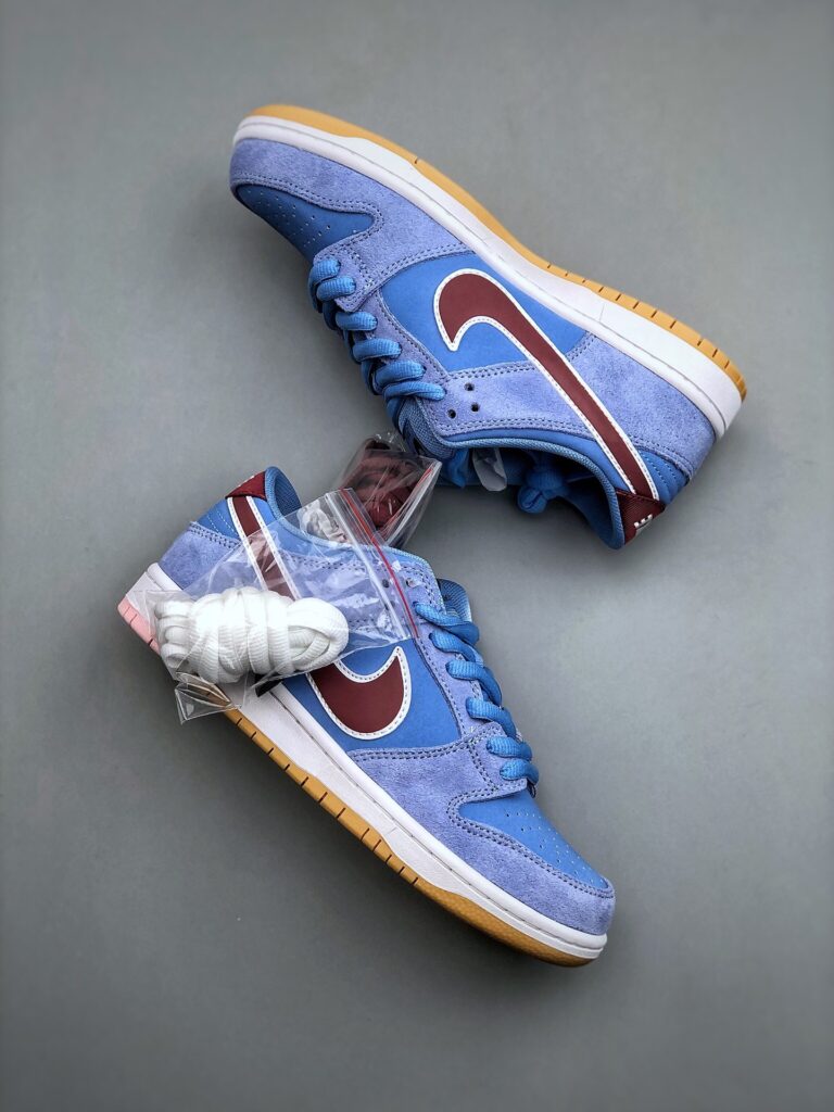 图片[6]-耐克Nike SB Dunk Low PRM"Philadelphia Phillies"扣篮系列低帮休闲运动滑板板鞋“费城人蓝色泡泡糖”